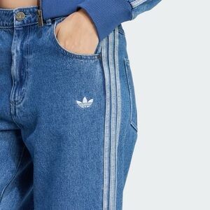 adidas Women’s Adicolor Indigo Denim 3-Stripes Track Pants JD2574